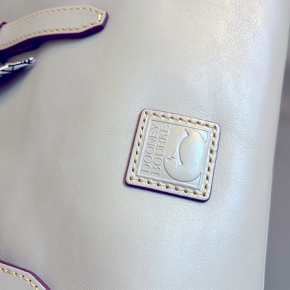 Dooney & Bourke Florentine Olivia Satchel / Light Taupe - Picture 7 of 14